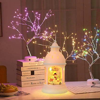 Beautiful Christmas Home LED Santa Lanterns