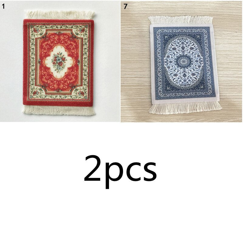 Small Vintage Rug Drink Coaster
