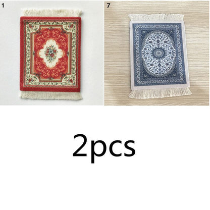 Small Vintage Rug Drink Coaster
