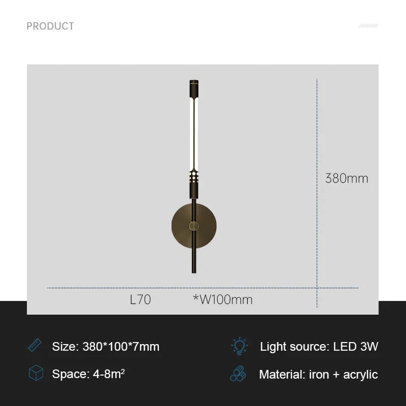 Elegant LED Wall Light for Home