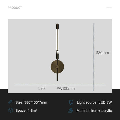 Elegant LED Wall Light for Home