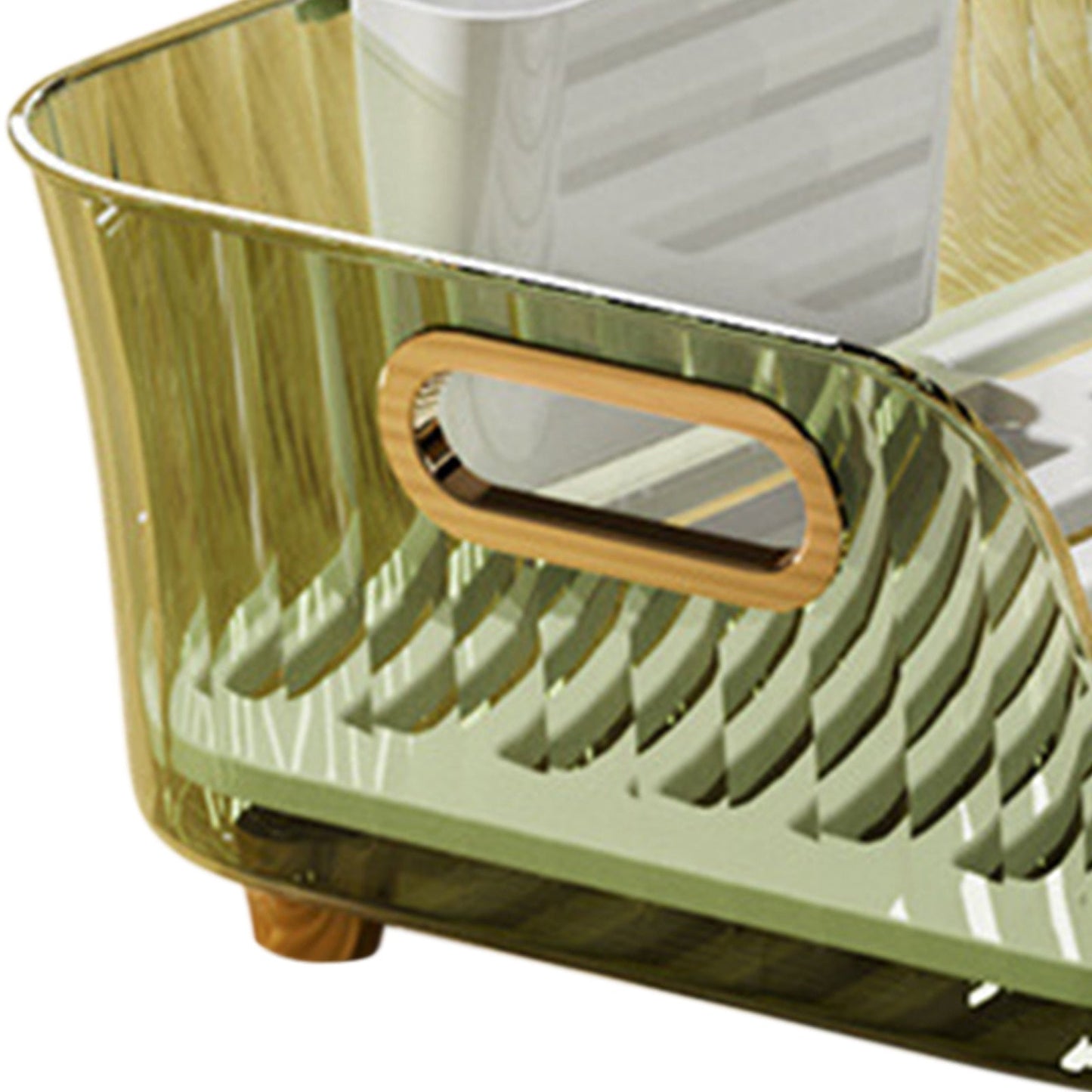 Compact Folding Dish Rack Veggie Holder Basket