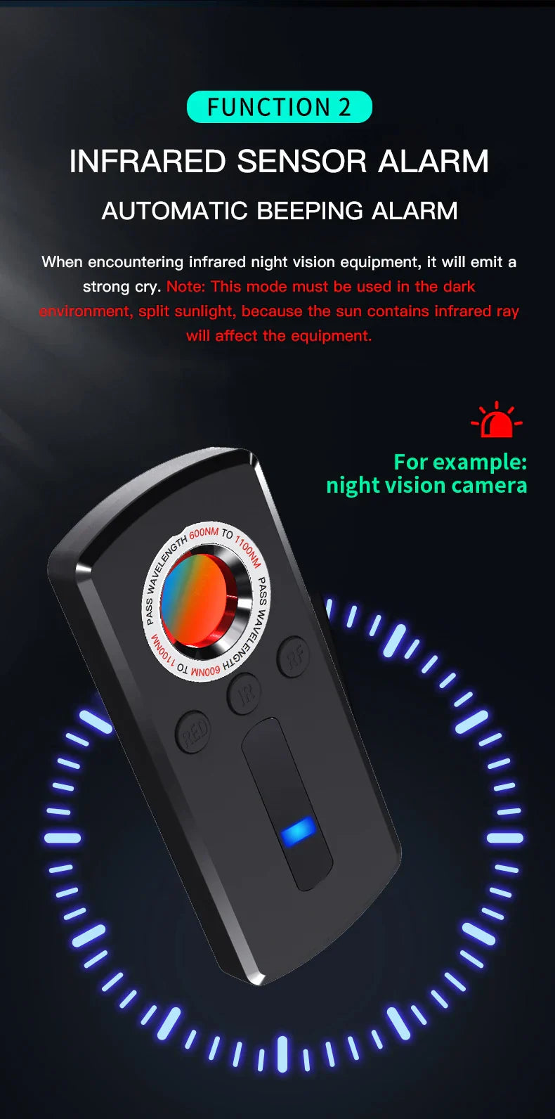 Spy Cam Detector and Hidden Camera Finder