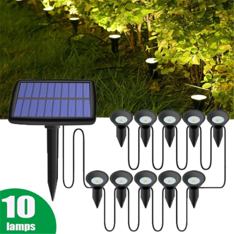 Color Changing Outdoor Solar Lamp System Waterproof LED