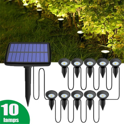 Color Changing Outdoor Solar Lamp System Waterproof LED