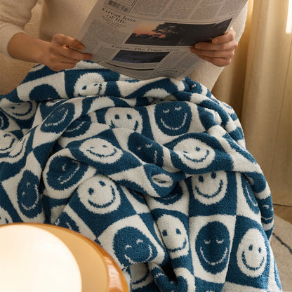 Colorful Plaid Throw Blanket