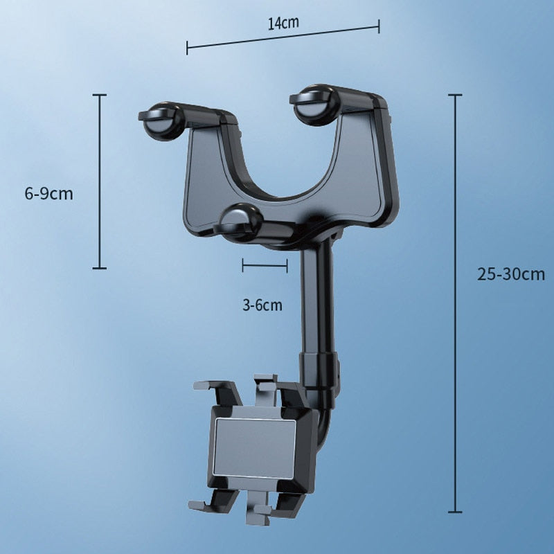 Adjustable 360 Phone Car Mount Mirror