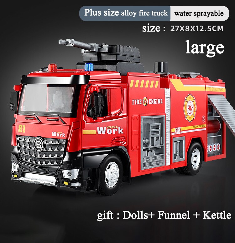 Big Kids Fire Engine Playset Toy Vehicle - Befez