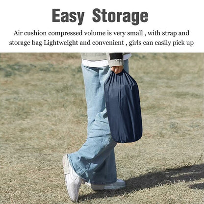Comfortable Outdoor Inflatable Camping Air Bed with Pillow