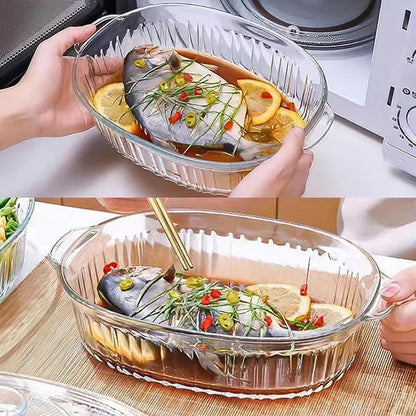 Essential 4-Piece Oven Safe Glass Bakeware Set