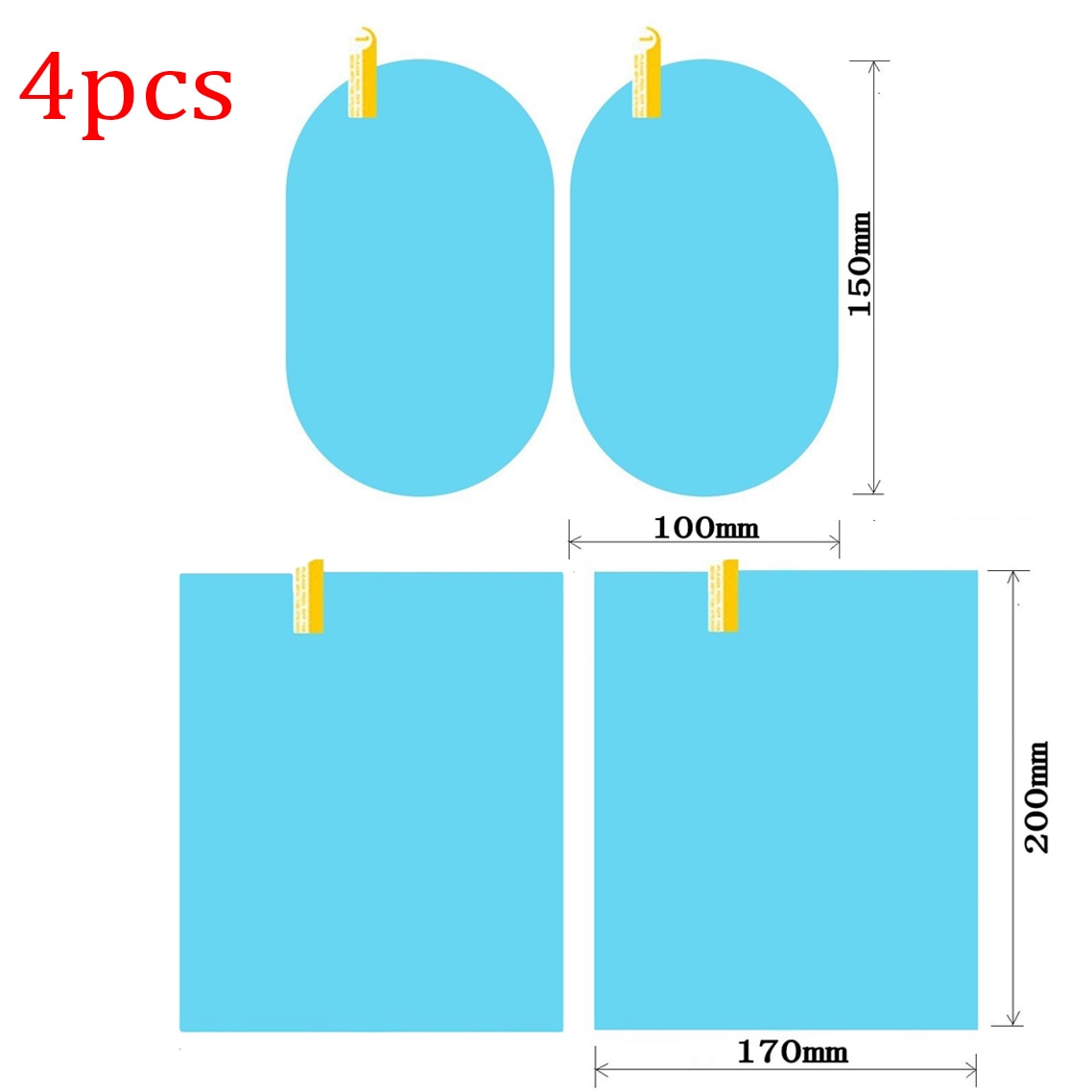 Clear Waterproof Auto Window Sticker Film