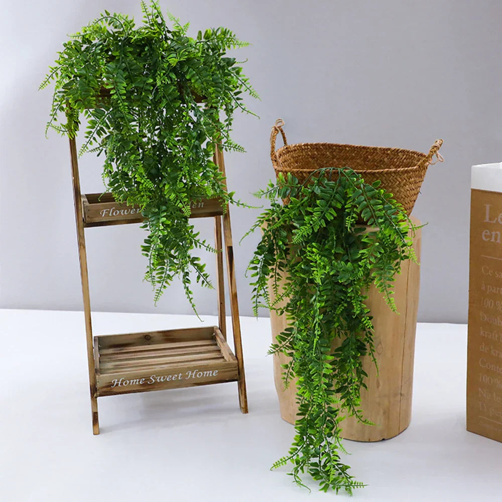 Realistic Hanging Boston Fern Plant Artificial Greenery - Befez