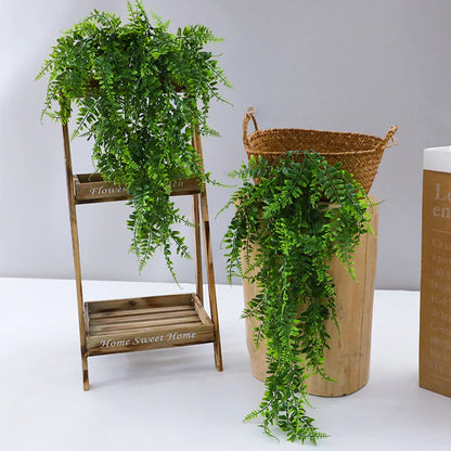 Realistic Hanging Boston Fern Plant Artificial Greenery - Befez