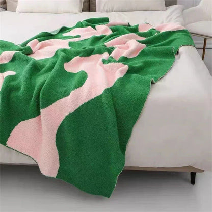 Colorful Striped Throw Blanket