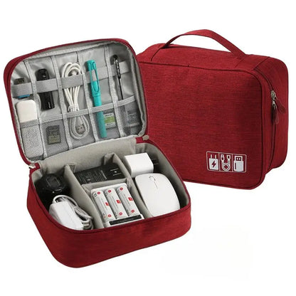 Premium Travel Cable Organizer Bag Waterproof Storage