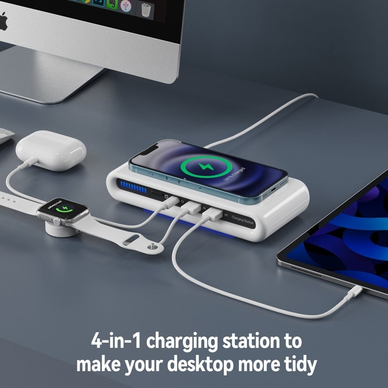 Compact Multi Device Charging Dock