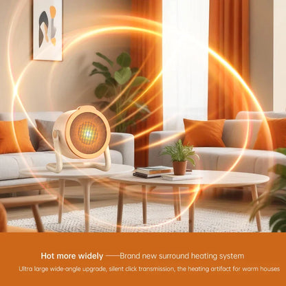 Compact 1000W Electric Space Heater with Safety Protection