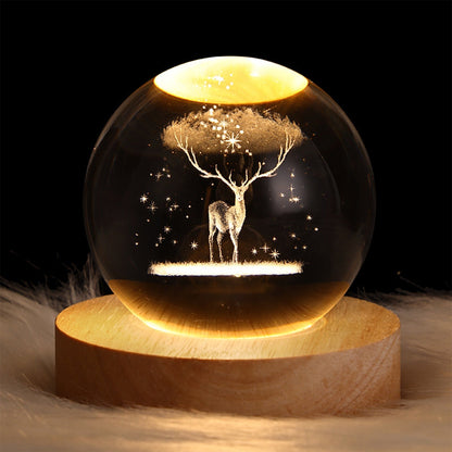 Sparkling Glass Orb Decorative Centerpiece