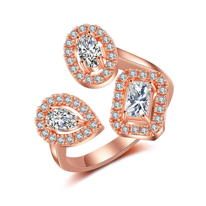 Befez | Elegant Teardrop Zircon Comfort Fit Ring