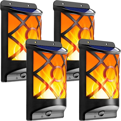 Outdoor Solar Powered 96 LED Garden Wall Light - Befez