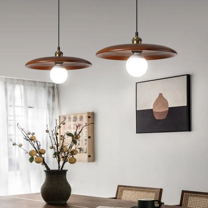 Simple Wooden LED Hanging Light