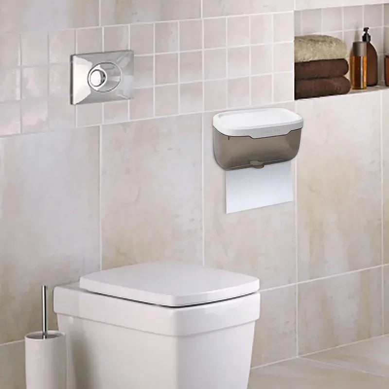 Stylish Wall Mount Toilet Paper Dispenser with Storage