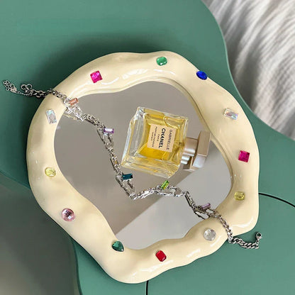 Colorful Gemstone Wall Mirror