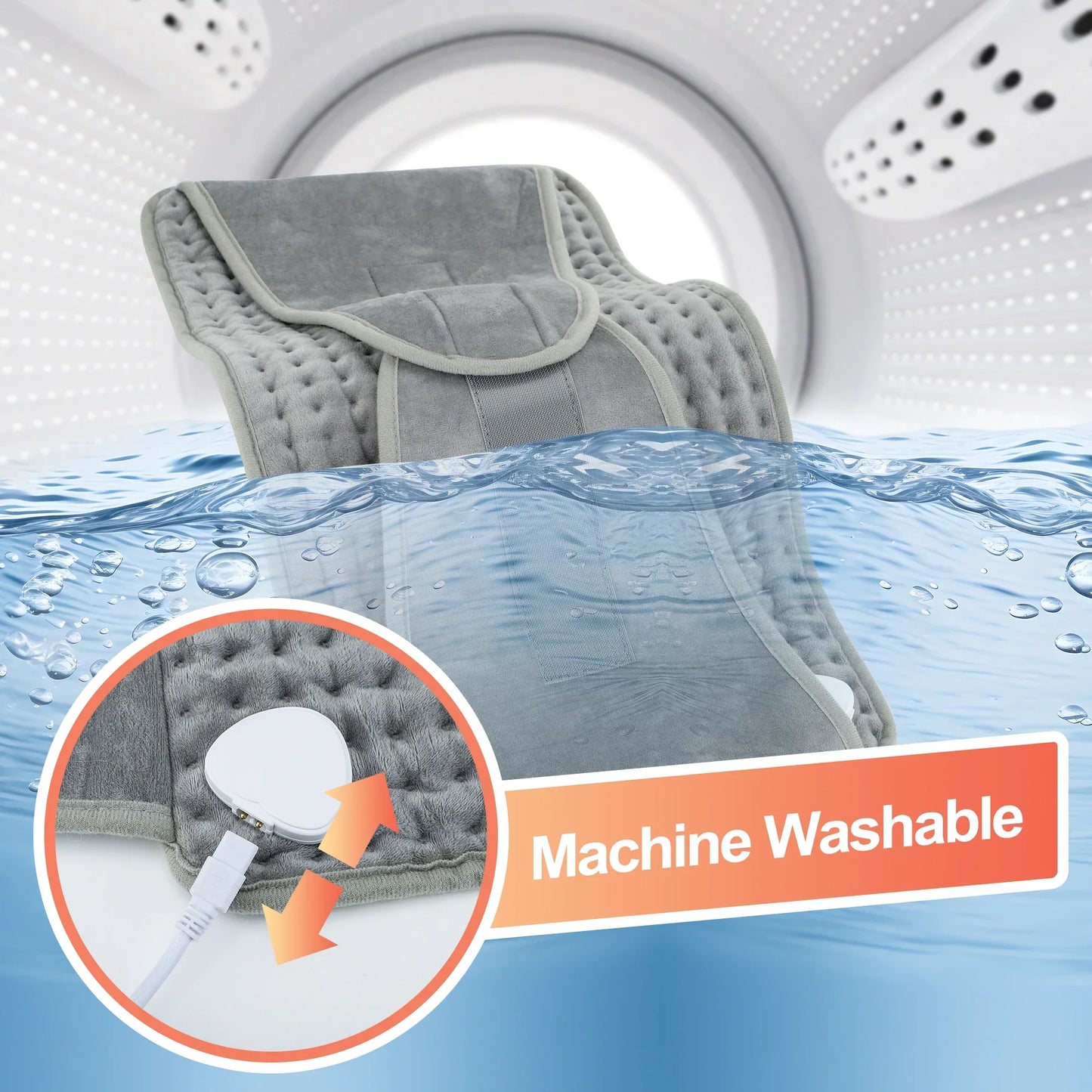 Fast Heat Therapy Pad for Back and Waist Relief