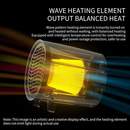 Compact 600W Electric Space Heater