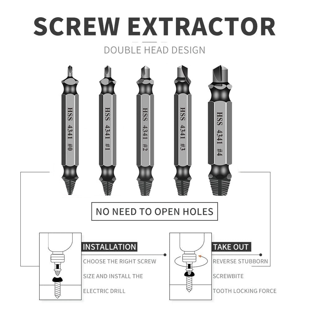 Easy Out Damaged Screw Extractor Tool