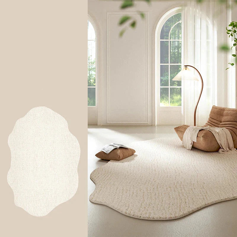 Soft Beige Stripe Area Rug