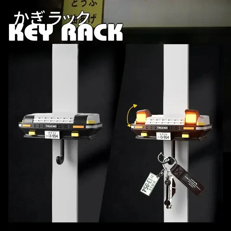 Car Shaped Key Holder with Wall Hooks