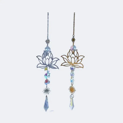 Beautiful Crystal Glass Wind Chime for Home Decor