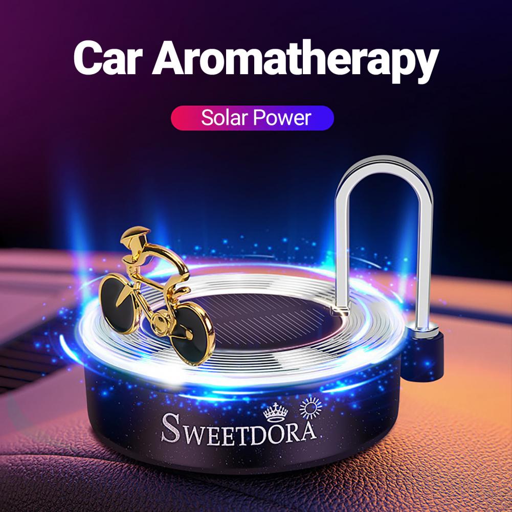 Compact Bike Shape Solar Aroma Lamp Decor
