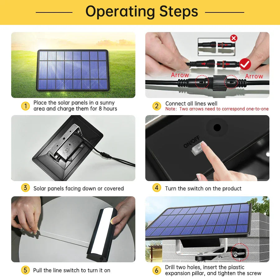 Waterproof Solar Lamp with Remote Switch