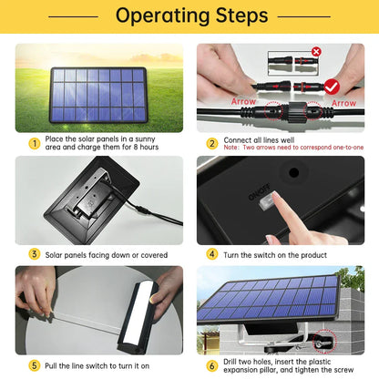Waterproof Solar Lamp with Remote Switch