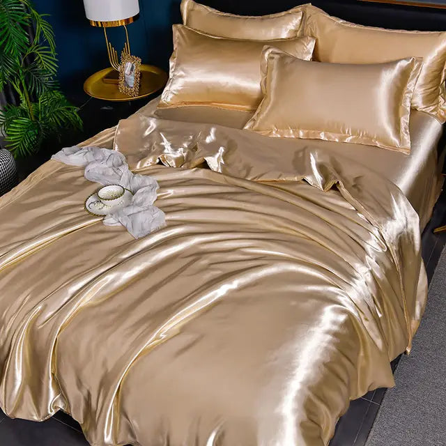 Soft Satin Bed Duvet Cover