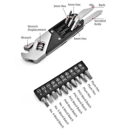 Premium Folding Stainless Steel Tool Kit Set