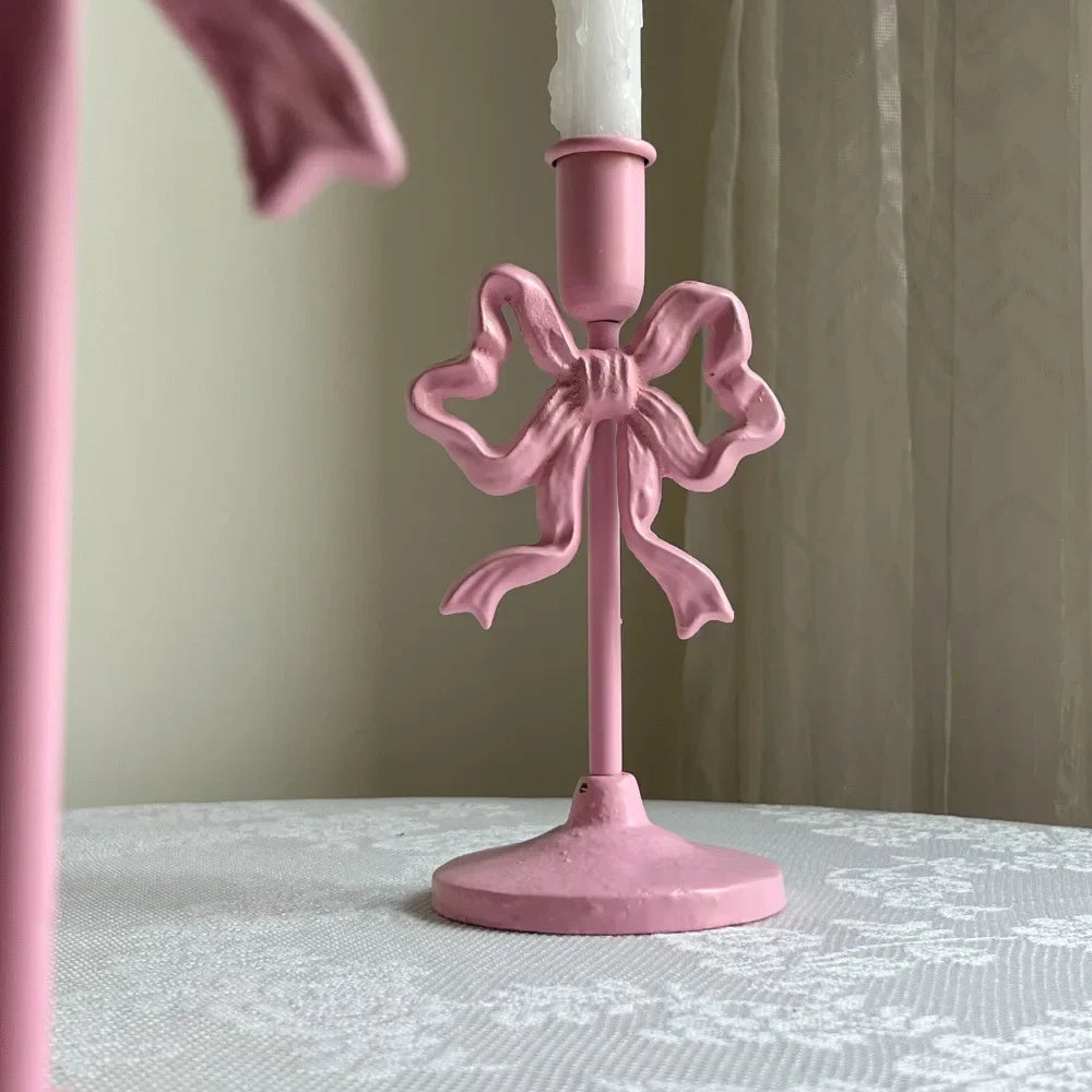 Rustic Metal Candle Lamp Holder