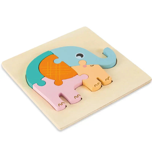 Lightweight Wood Toy Airplane Puzzle for Kids - Befez