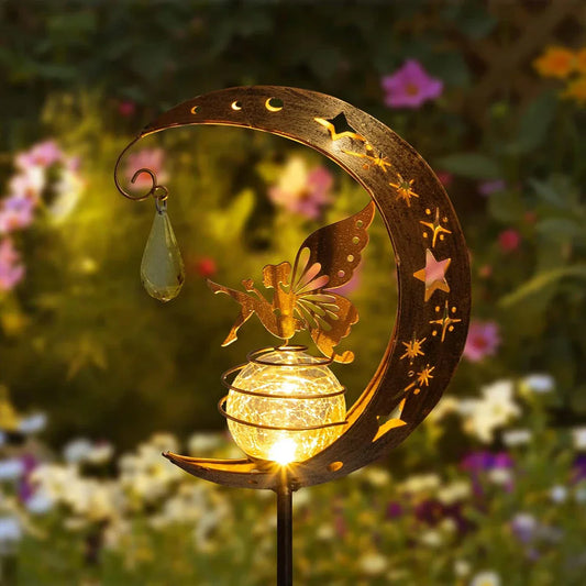 Colorful Solar Powered Glass Globe Lamp Outdoor Decor - Befez