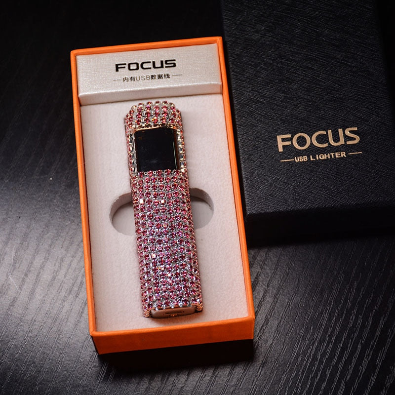 Glittering Gem Rechargeable Pocket Lighter - Befez