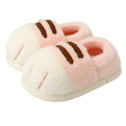 Cozy Cat Paw Slippers for Women Soft & Warm