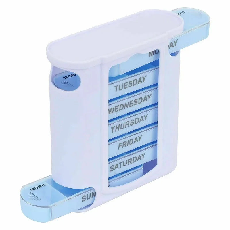 Daily Pill Box Organizer | 7 Day Portable Tablet Case