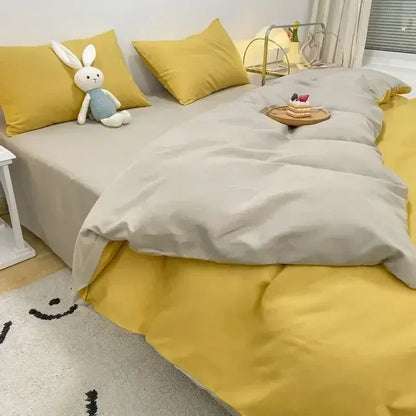 Soft Reversible Duvet Cover Set for Bed