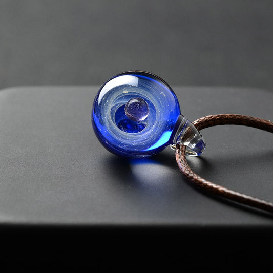 Colorful Galaxy Solar System Pendant Necklace - Befez