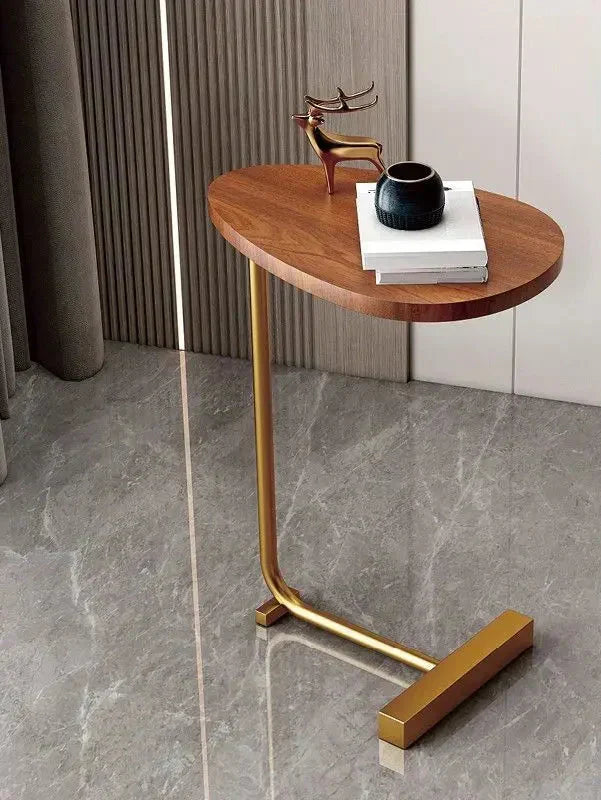 Space Saving End Table – Small Wooden Bedside Table