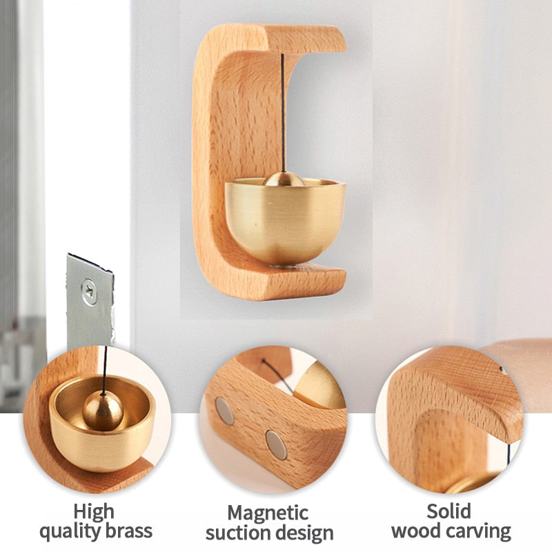 Rustic Wood Doorbell with Nature Sound