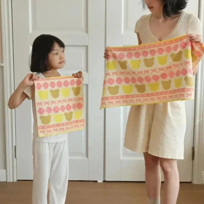 Adorable Teddy Bear Soft Cotton Towels