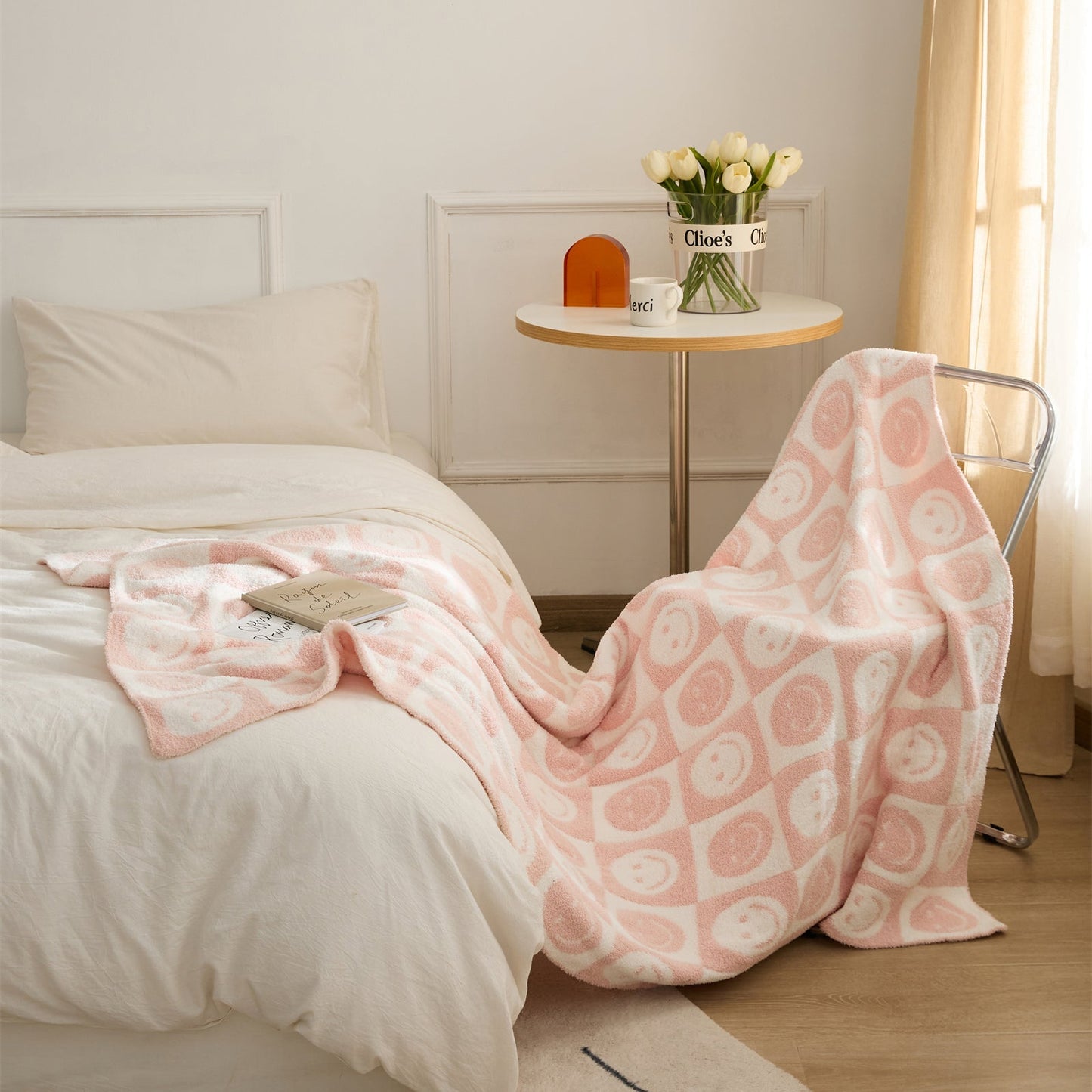 Colorful Plaid Throw Blanket